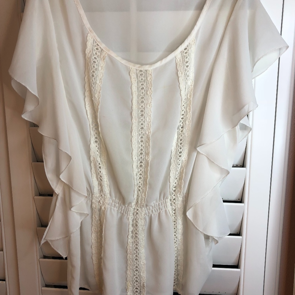 White Girly Summer Top
